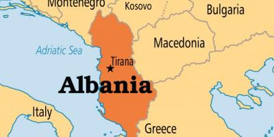 Žemėlapis Albanija