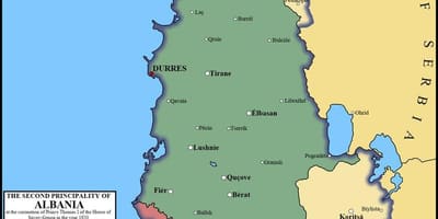 Žemėlapis durres Albanija
