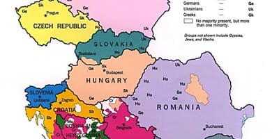 Etninės žemėlapis Albanija