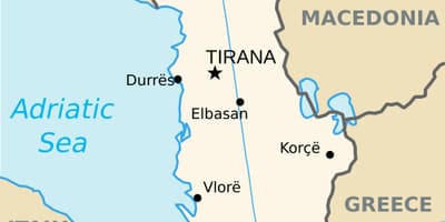 Žemėlapis saranda Albanija